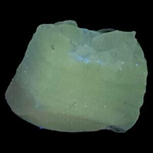 Satin Blue Opalescent Art Glass Cullet Glowing Manganese Slag‎ Glass #5GM79